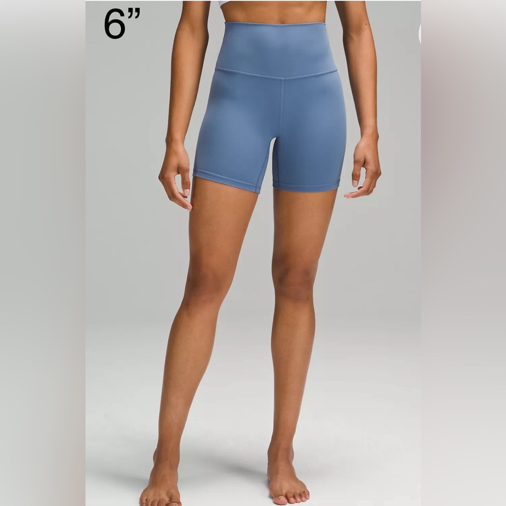 🆕 lululemon 🍋Align High-Rise Short 6” Colour Oasis Blue Sz 4